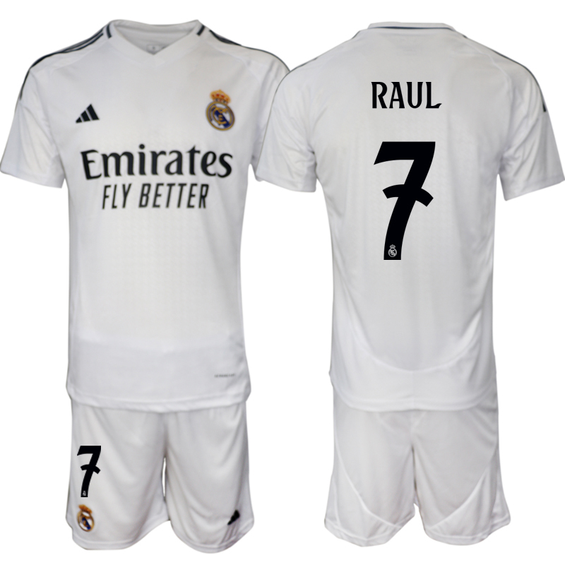 Men 2024-2025 Club Real Madrid home White #7 Soccer Jersey->real madrid jersey->Soccer Club Jersey